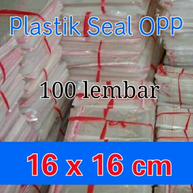 Kantong Plastik OPP Bening + Seal 16x16 murah