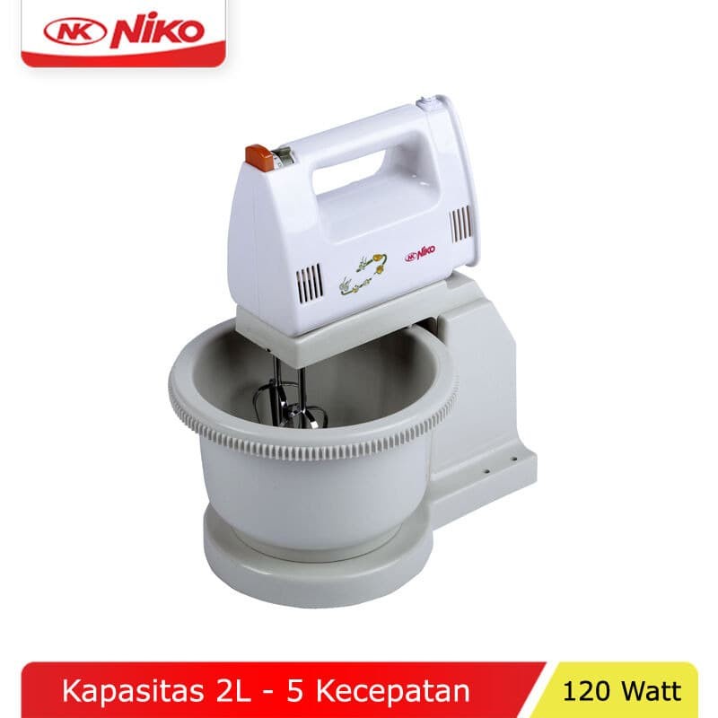 Mixer Stand Pecampur Makanan Niko NK-628 Kapasitas 2liter Multifungsi