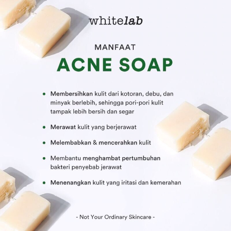 whitelab acne soap 80gr