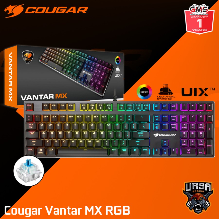 Keyboard Cougar Vantar MX | UIX System | Blue Switch | Keyboard Gaming