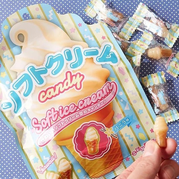 

Senjaku Vanilla Soft Ice Cream Candy . permen jepang 48gr