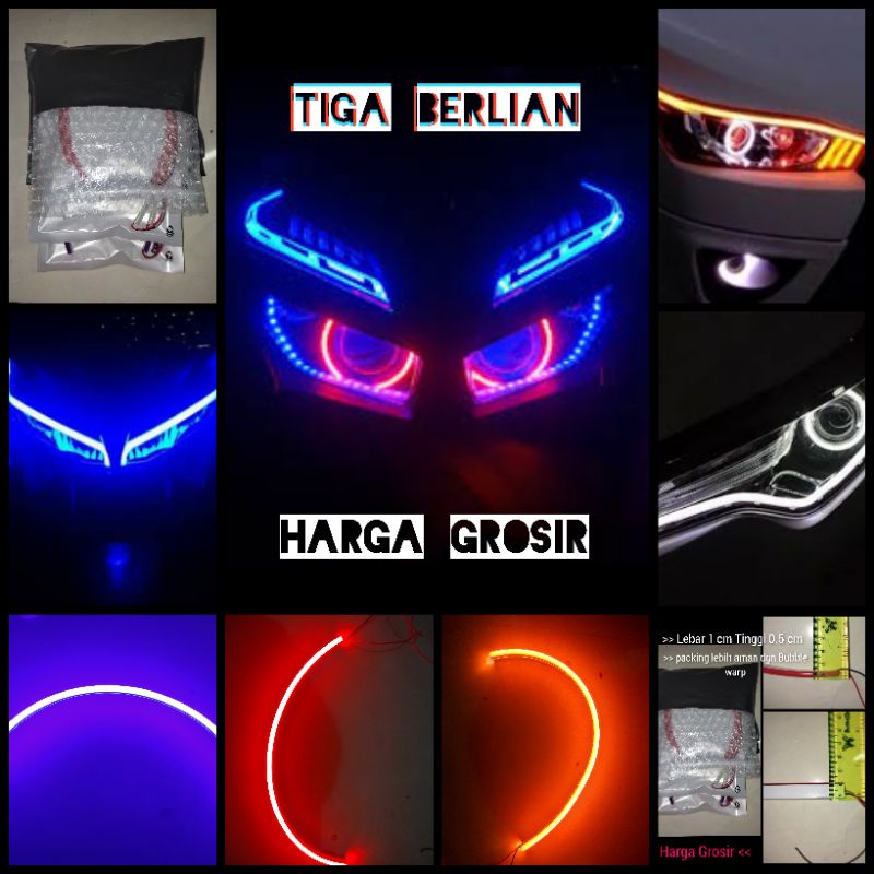 Lampu alis 60 CM LED DRL FLEXIBLE - MJB