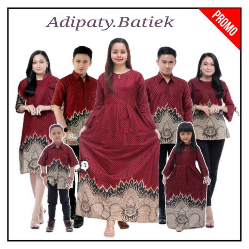 STRPE94033 BAJU BATIK KELUARGA BATIK COUPLE KELUARGA BAJU BATIK SERAGAM