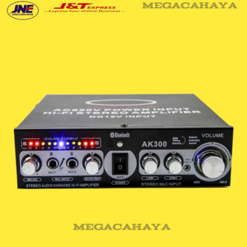 Audio bluetooth amplifier karaoke sound system profesional power amplifier mini ktv AK300BT 400 watt