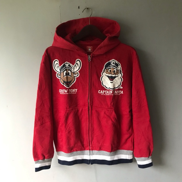 Zip hoodie captain santa