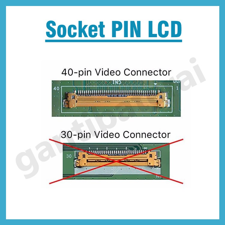 LCD LED Laptop 11.6 Inch Slim Connector 40 Pin bracket atas bawah