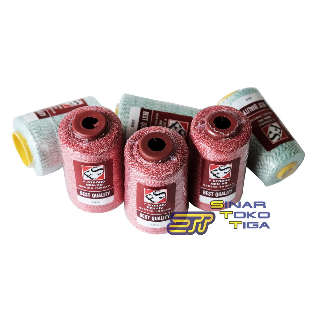 BENANG JAHIT KARUNG FS WARNA MERAH HIJAU