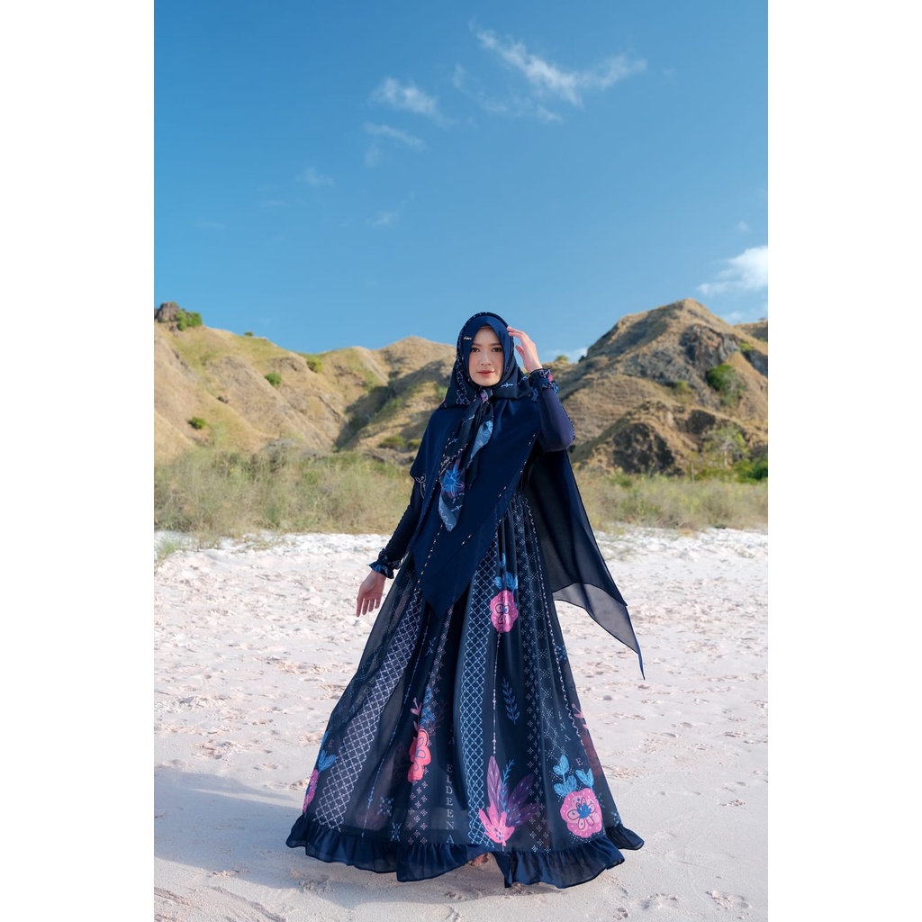 GAMIS MAZAYA SERIES BY ELDEENA SYARI / DRESS WANITA TERBARU/BAJU MUSLIM WANITA KEKINIAN/GAMIS WANITA