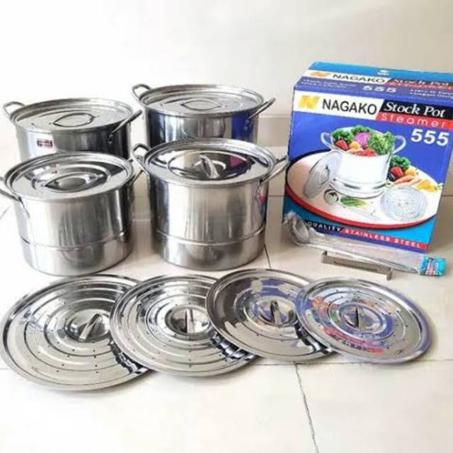 Stock pot steamer 555