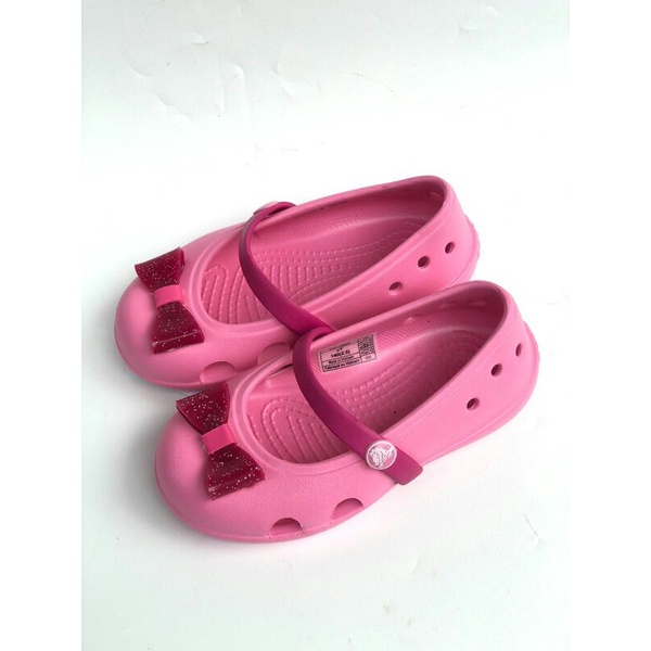 CROCS KIDS KEELEY EMBELISHED FLAT CARLIE MARY JANE KIDS and JUNIOR