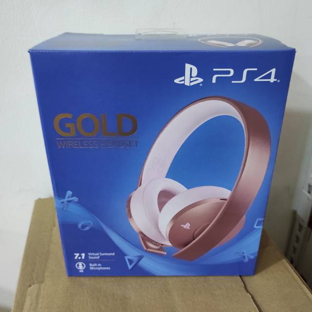 PS4 Gold Wireless Headset - Rose Gold Edition