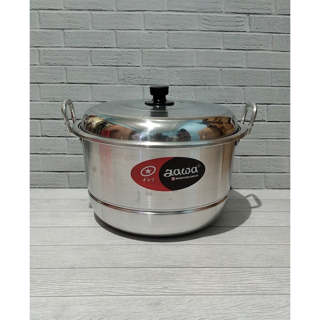 DANDANG EKONOMI JAWA MASPION 18 CM , 20 CM , 22 CM, 24CM ALLUMINIUM KUKUSAN  . PANCI KUKUS + sarangan