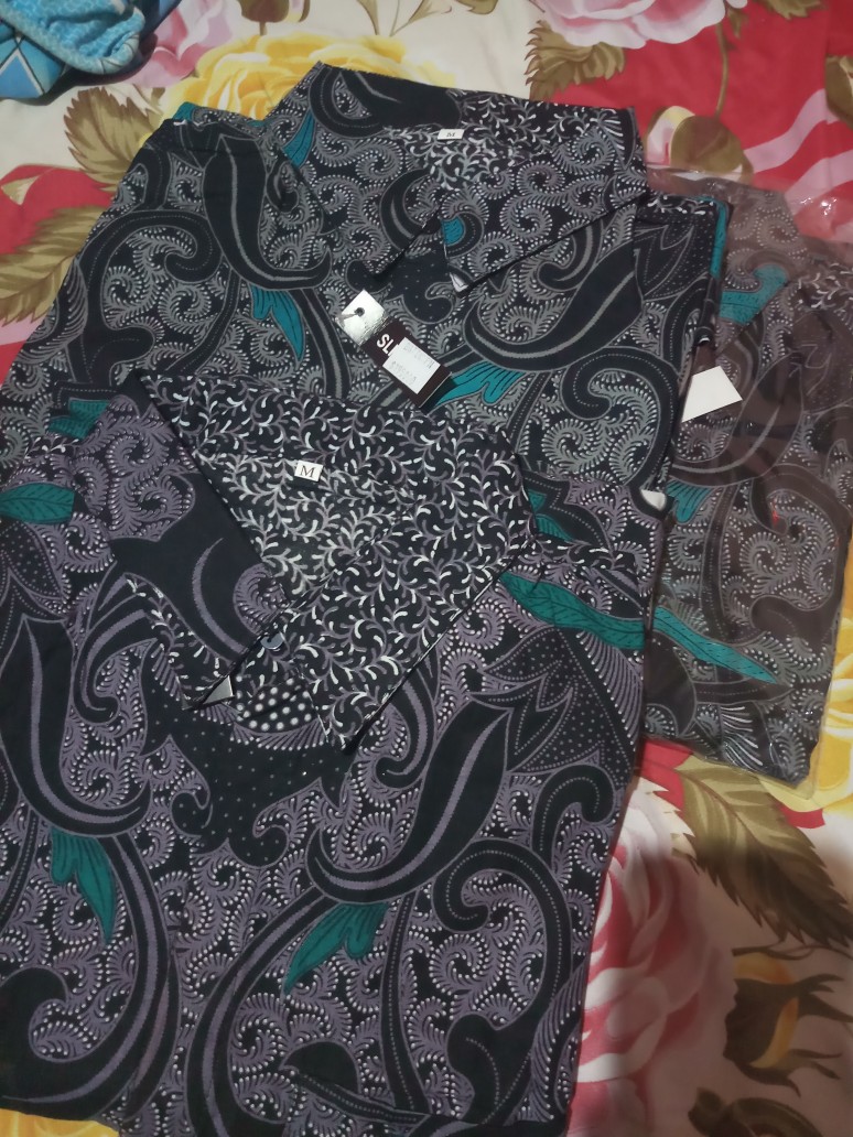 Kemeja Batik Pria Lengan Panjang Slim Fit Batik Pria Lengan Panjang Modern