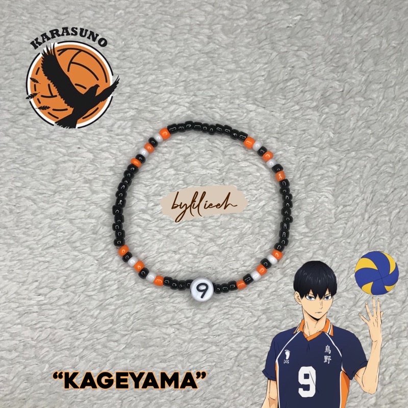 baca deskripsi |GELANG HAIKYUU/ Haikyuu beads bracelet[KARASUNO TEAM]
