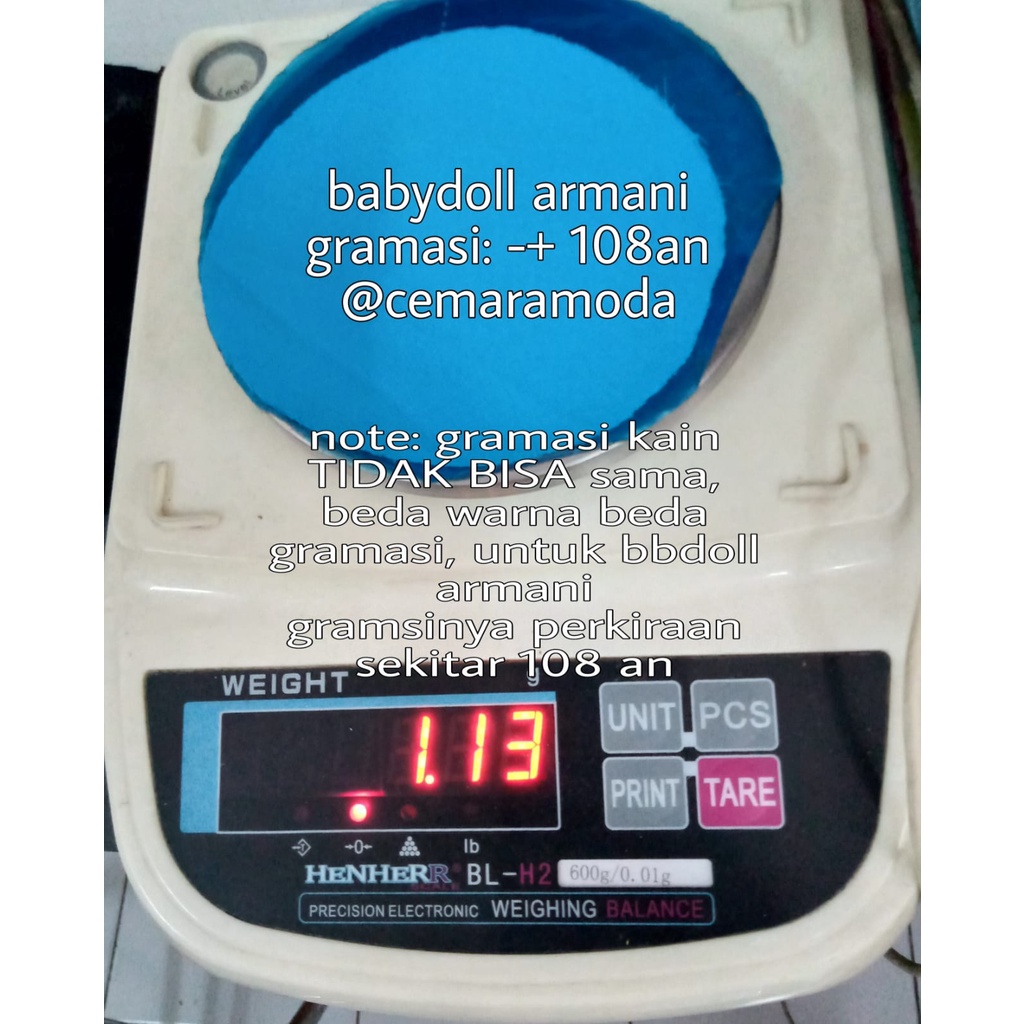 Kain Babydoll Armani PER 0.5M Babidol Armany Ceruti Bebidol Armani Premium kain hijab jilbab kerudung