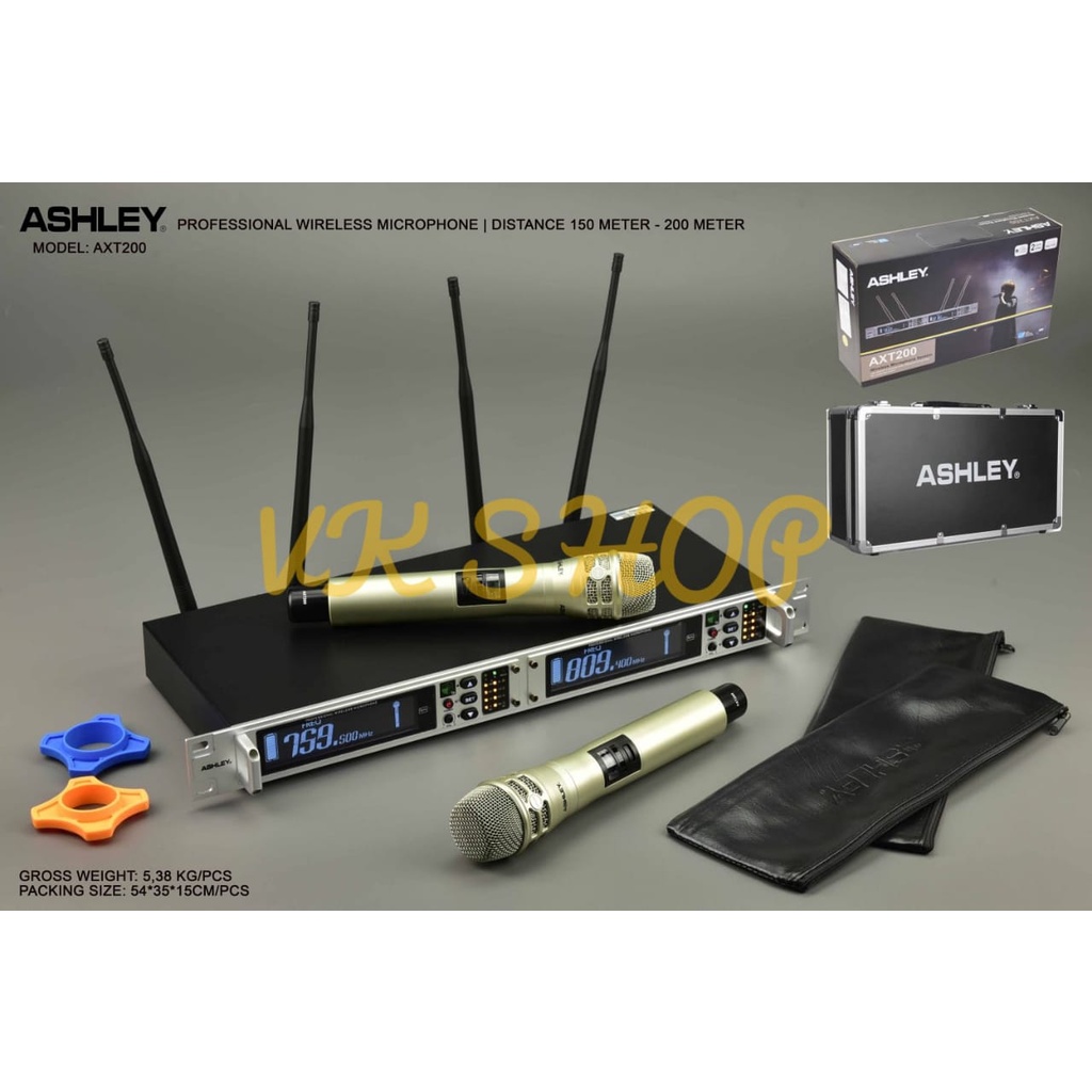 NEW MODEL MIC WIRELESS ASHLEY AXT 200 / AXT200 ORIGINAL