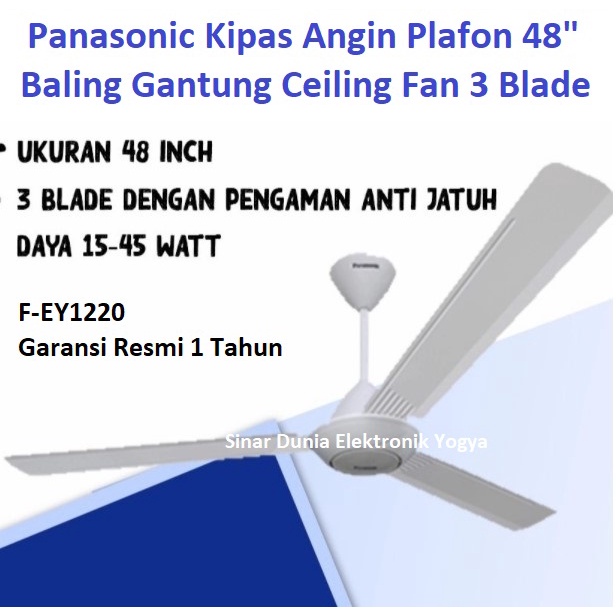 Panasonic Kipas Angin Plafon 48&quot; Baling Ceiling Fan FEY1220 F-EY1220