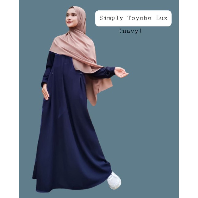 Gamis fenomenal Simply Toyobo Lux | busui friendly | 1kg = 3pcs