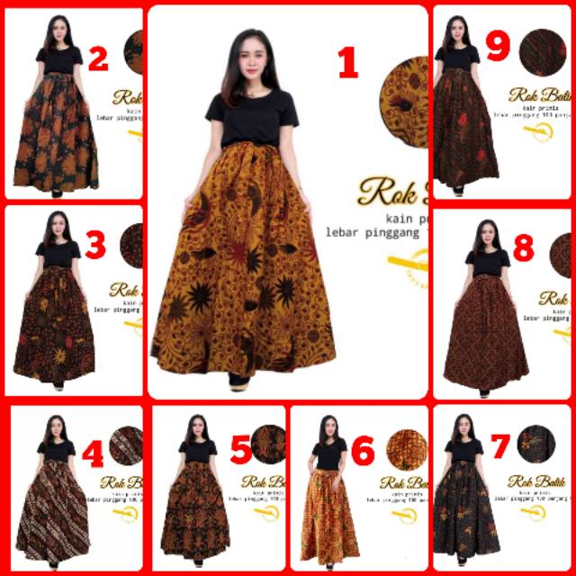 ROK PAYUNG BATIK / ROK BATIK LILIT / ROK BATIK MOTIF SOGAN SELINGAN