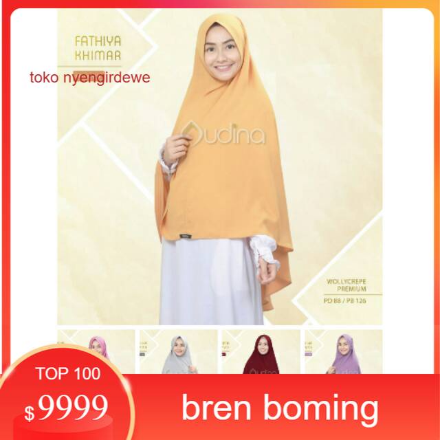 JILBAB/HIJAB/KHIMAR PED SYIRIA FATHIYA BY AUDINA HIJAB