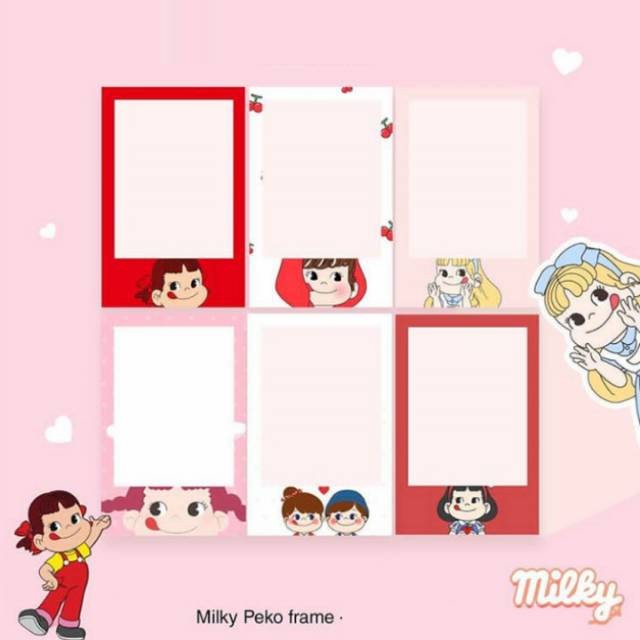 Cetak foto polaroid custom | milky peko frame ✨
