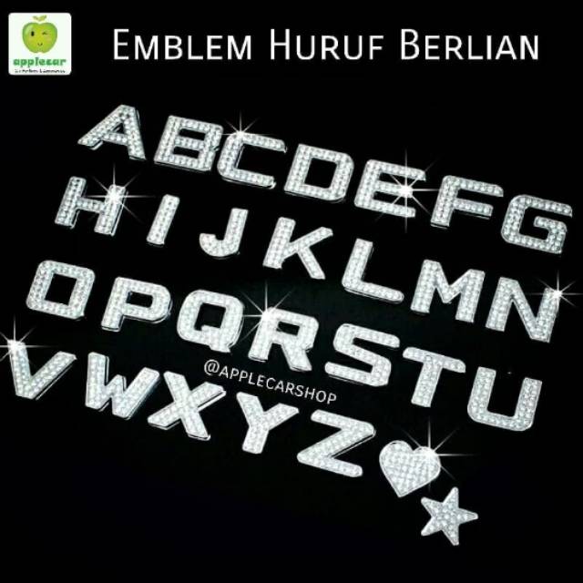 Emblem huruf berlian