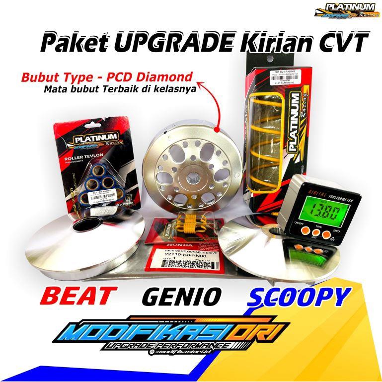 Full Upgrade Cvt Upgrade Paket Kirian Beat Fi Esp Genio Scoopy 2021 Paket Cvt Honda Bubut 6885