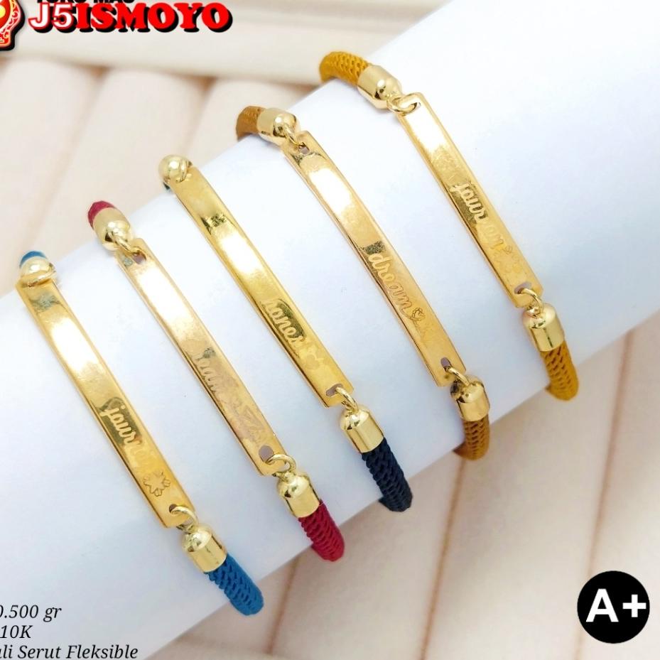 Penjualan Terbanyak.. Gelang Tali Emas Alana Jee  Dewasa J5 Ismoyo