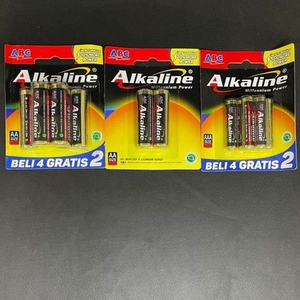 BATERAI ABC ALKALINE AA &amp; AAA