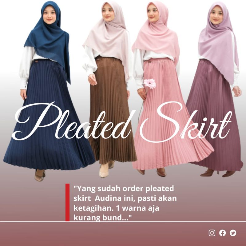 ROK PLISKET PLEATED SKIRT AUDINA