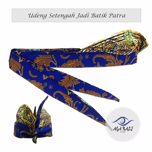 Udeng Bali Setengah Jadi Batik Patra U002.ag