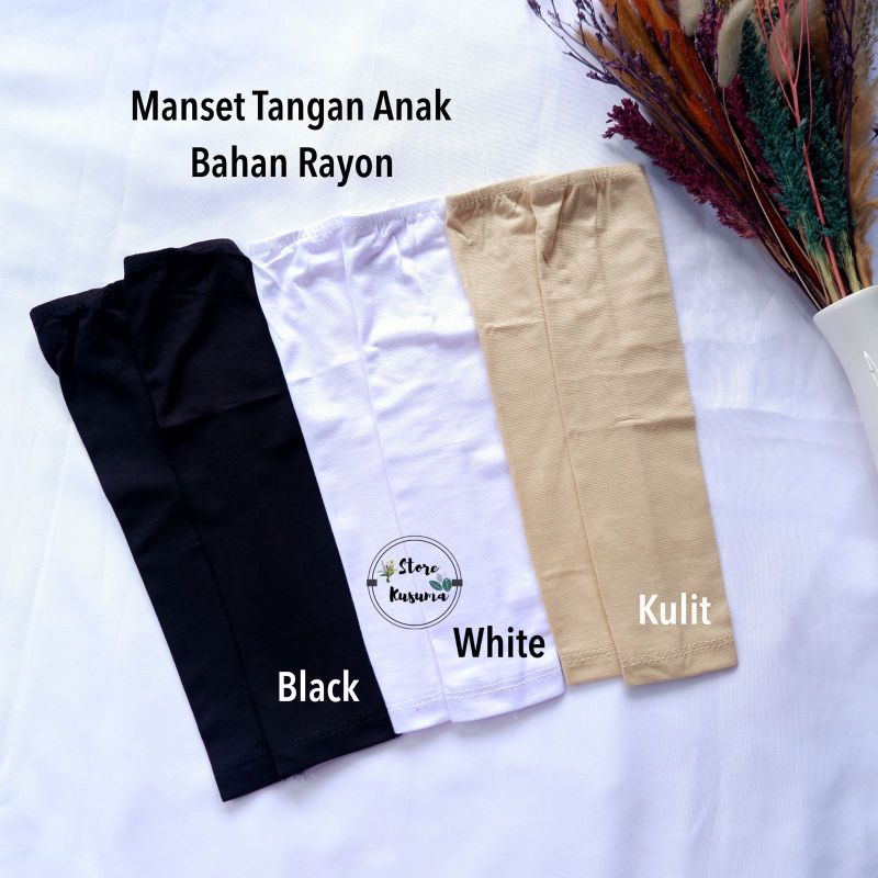 Manset tangan anak Tazlia umur 2-5 tahun bahan halus dan lembut