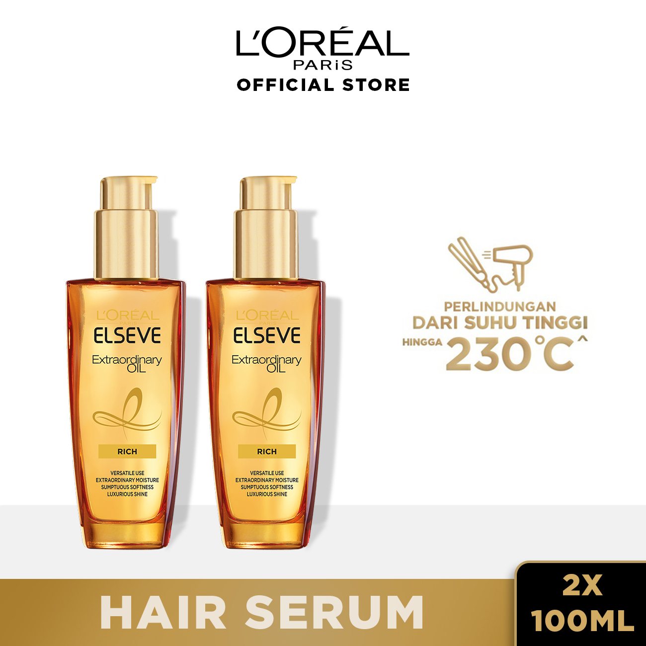 L'Oreal Paris Elseve Extraordinary Oil Gold Hair Treatment Serum 100 ml