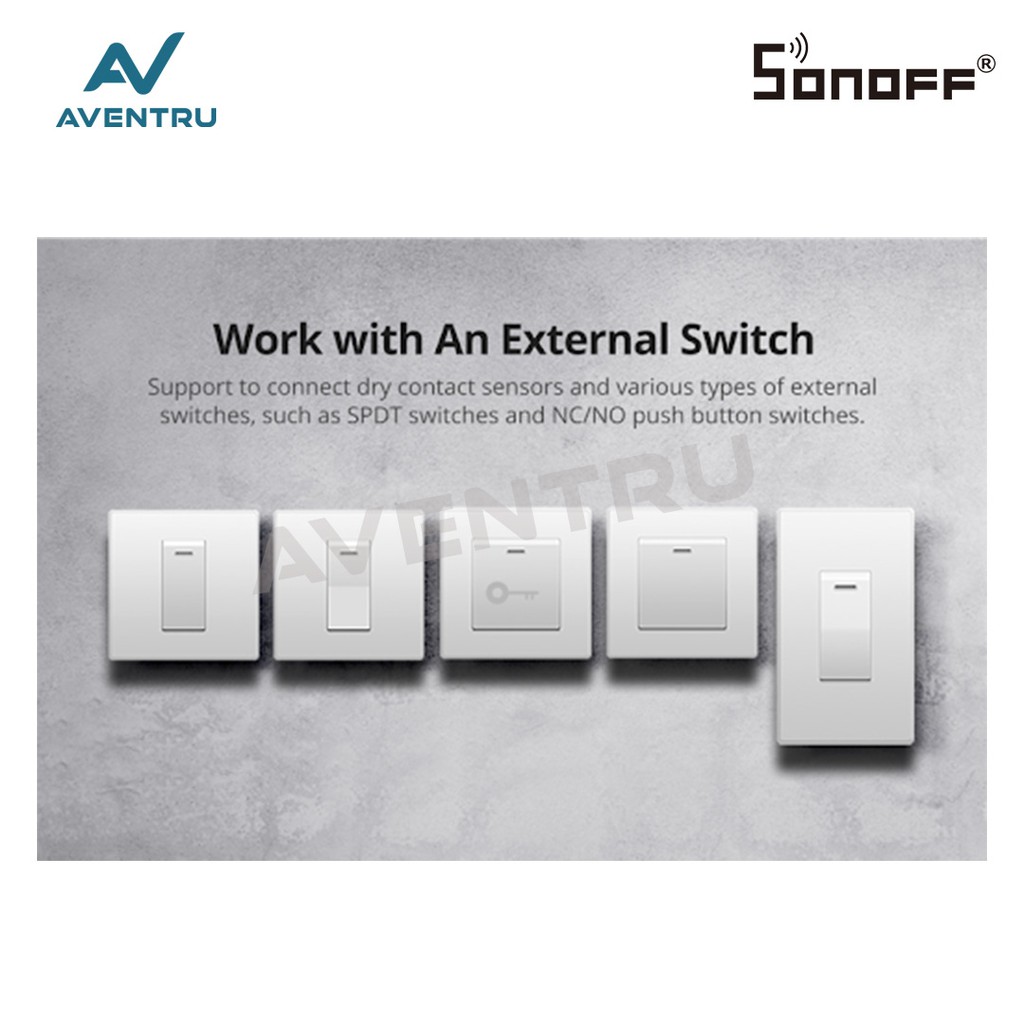 Sonoff MINI - Two way smart switch - control from switch and apps 10A