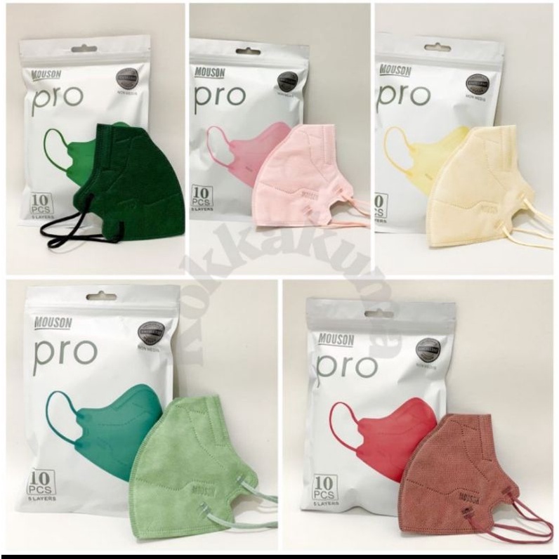 MOUSON PRO Masker 5 Ply isi 10 Pcs KN 95 Disposable Face Mask