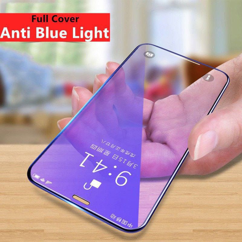 Tempered Glass Blue Light Iphone 11 Iphone 11 Pro Iphone 11 Pro Max Iphone 12  Iphone 12 Pro Max Tempered Glass Anti Radiasi Full Layar