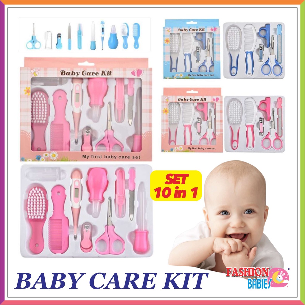 ❤ Fashionbabies ❤ PREMIUM BABY CARE KIT SET 10 IN 1 / MANICURE BABY / GUNTING KUKU SET / BABY GIFT SET