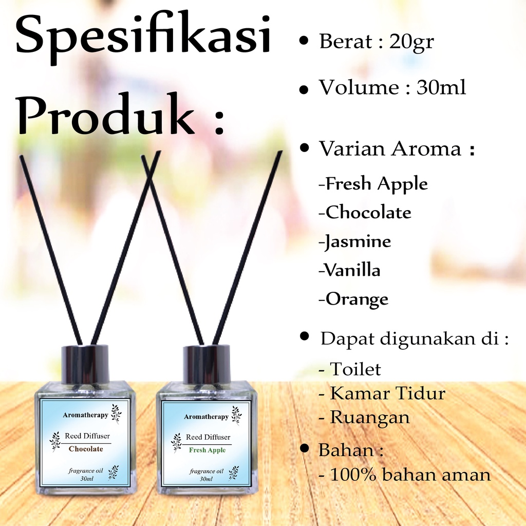 Pengharum Ruangan - Reed Diffuser 30ml