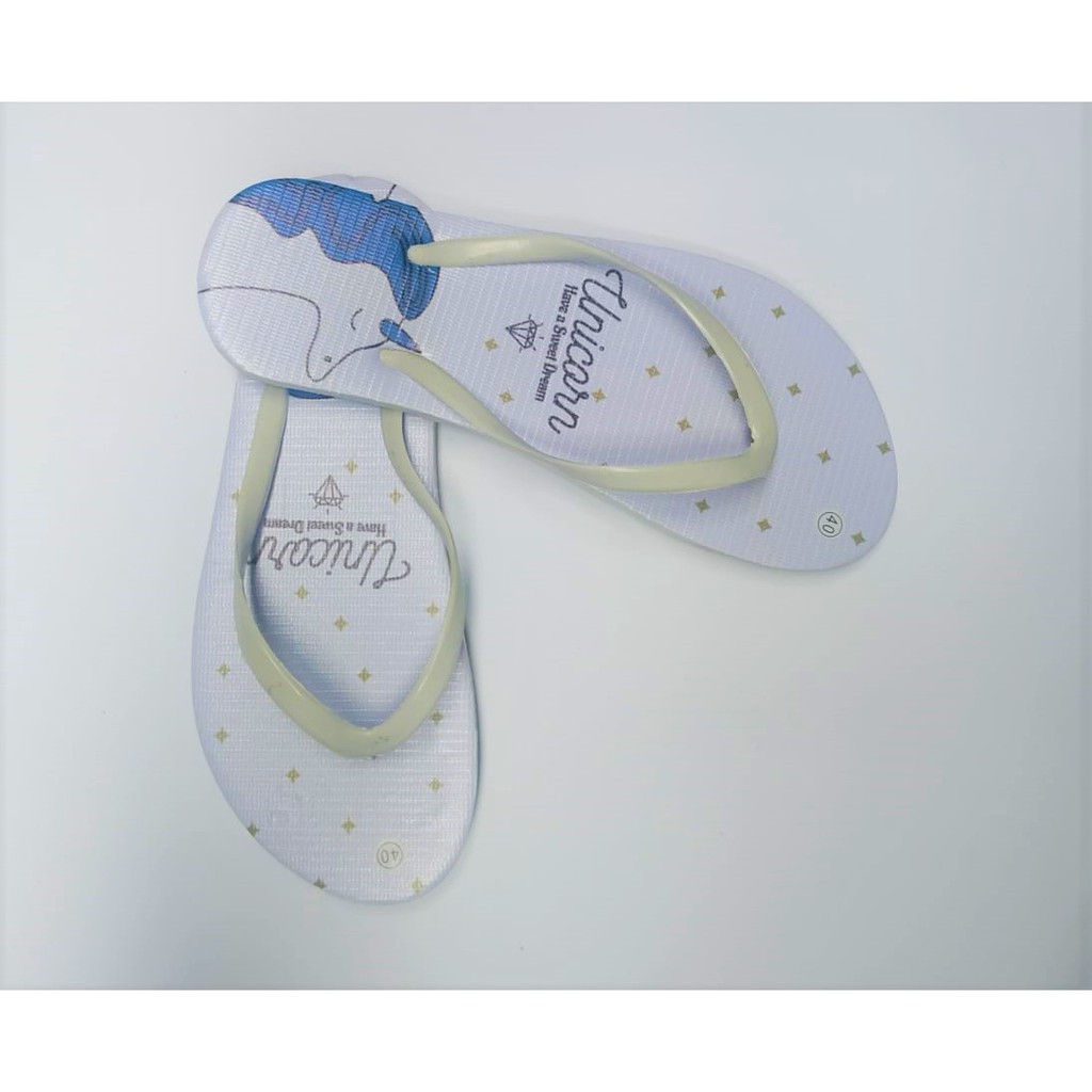 Sandal Jepit UNICORN BANNER Wanita New