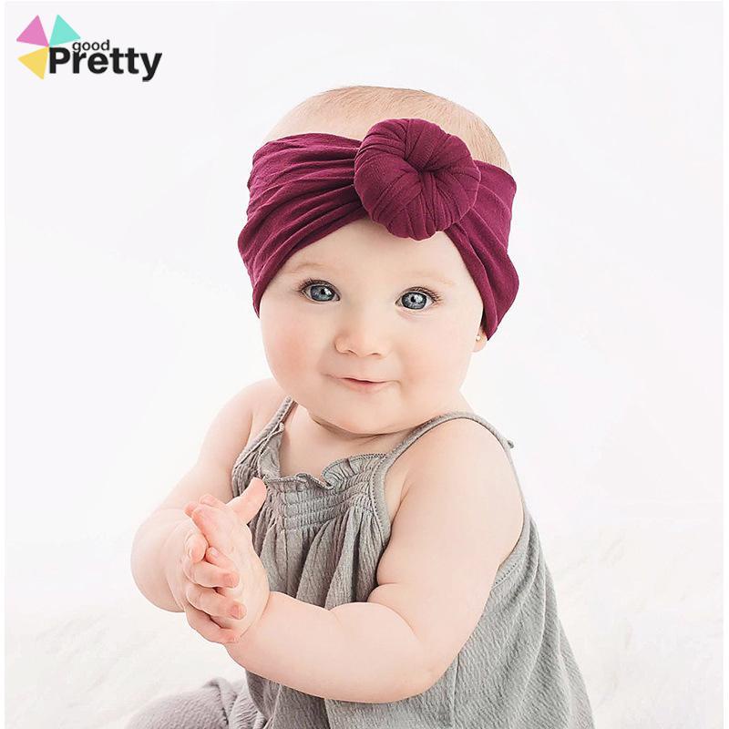 Bayi headwear headwear lebar rambut bow bow kepala syal bola lembut - PD