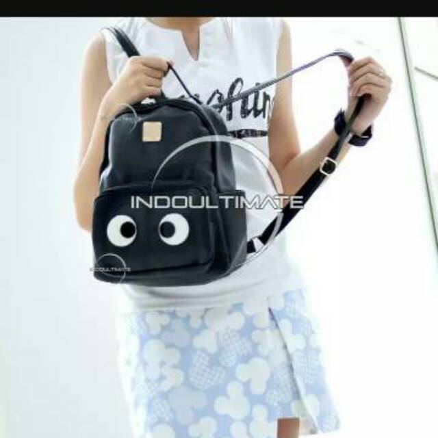 Ultimate Tas Ransel Wanita JN-3500 - Black / Tas Cewek Backpack Korea Import Batam Murah Branded