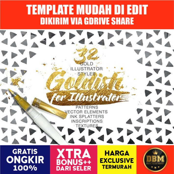 Goldish Kit - Illustrator Extras