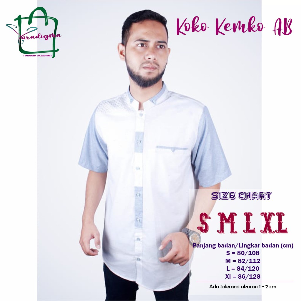 Baju Koko Kemko AB Billinia Original Premium Bahan Katun Lembut