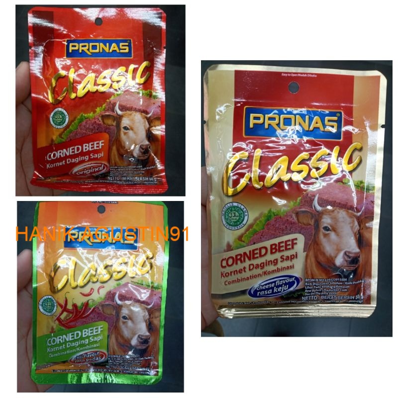 

Pronas Corned Beef Sachet Rasa Original/Rasa Pedas/ Rasa Keju 50 Gr SS91