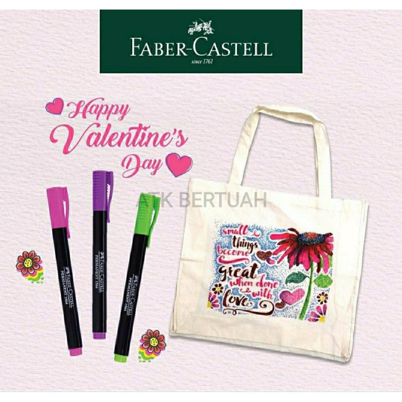 

FABER CASTELL 1564 CREATIVE PERMANENT MARKER SPIDOL WARNA PERMANEN