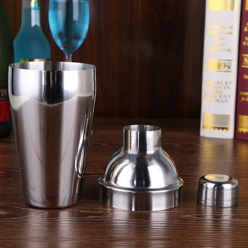 OneTwoCups 6 in 1 Bartender Drink Bar Set Cocktail Shaker Stainless Steel 550ml - BA016