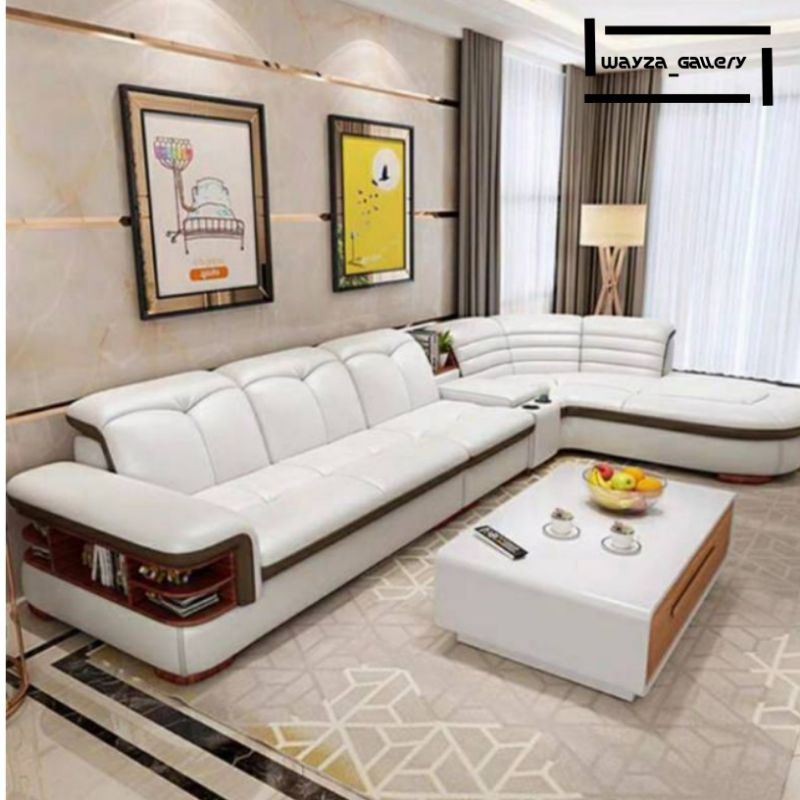 Sofa L Shape Luxury Sofa Ruang Tamu Mewah Sofa Kursi Tamu Elegant