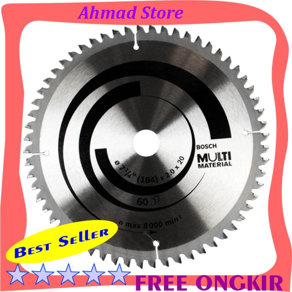 Circular Saw Blade  Mata Gergaji Circular Bosch Multi Material 7 Inch  7  Mata 60  60T