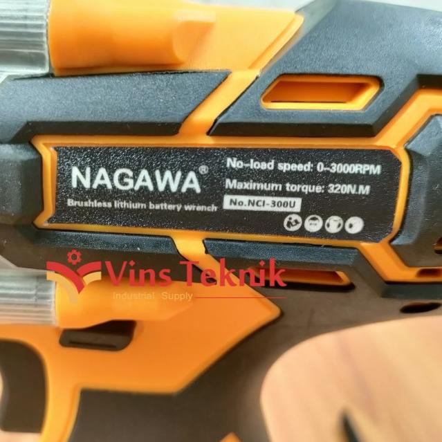 Super Trending UNIT ONLY impact wrench brushless NAGAWA NCI300U mesin pembuka baut
