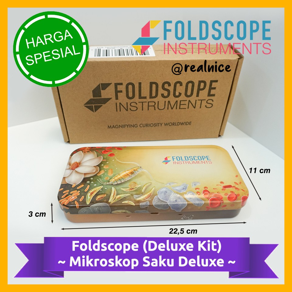 Foldscope Deluxe - ORI - Mikroskop Kertas